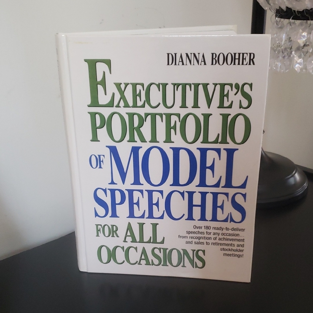 Book: Executive's Portfolio of Model Speeches Book for All Occasions (Hardcover)